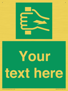 Custom Pull Bar Sign